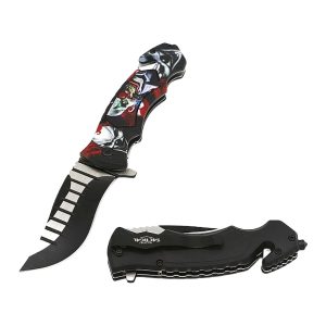 4.5" Razor Tactical Spring Assist Knife - Joker (Box 68)