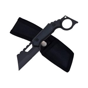 7.25" Razor Tactical Hunting Knife W/Sheath - Black