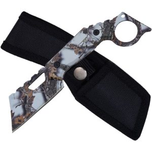 7.25" Razor Tactical Hunting Knife W/ Sheath - Forest Print