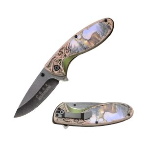3.25" Snake Eye Tactical Spring Assist Knife - Wildlife (Box 75)