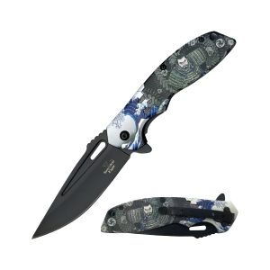 4.5" Snake Eye Tactical Spring Assist Knife - Samurai (Box 80)