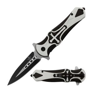 4.5" Snake Eye Tactical Spring Assist Knife - Crusader (Box 131)