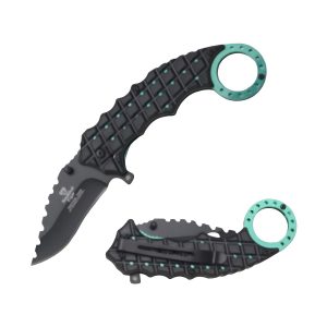 Snake Eye Tactical Spring Assist Knife - Karambit Green