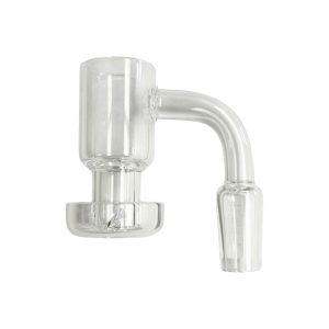 14mm Male 90 Degree Quartz Banger w/ Terp Slurper 5ct - Clear