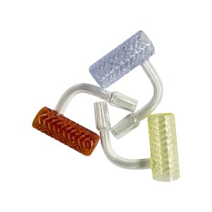 14mm Male 90 Degree Deep Quartz Banger 5ct - Assorted Colors