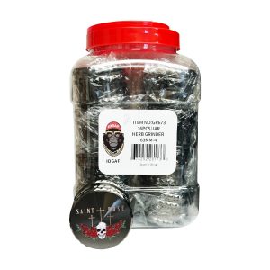IDGAF 63mm Grinder 16ct Jar - Skull & Roses