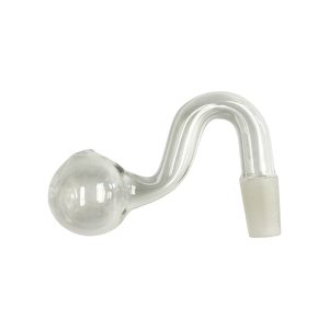 14mm Male S Bend Oil Burner Joint 5ct - Clear