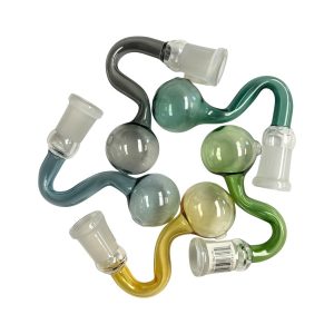 14mm Female S Bend Oil Burner Joint 5ct - Assorted Colors
