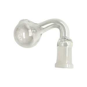 14mm Female 45 Degree L Bend Oil Burner Joint 5ct - Clear