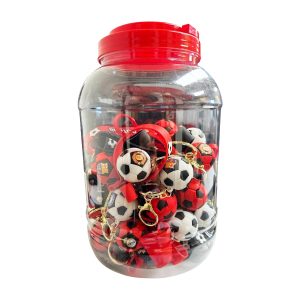 World Cup Football Keychain 50ct Jar