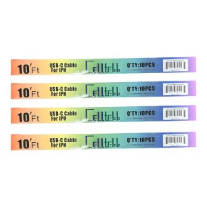 Celltekk USB-C To iPhone Cable 10ft 10ct