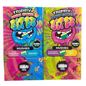 Trippy Double Stacked Bitez Mushies 2000mg Gummies 2pk 40ct