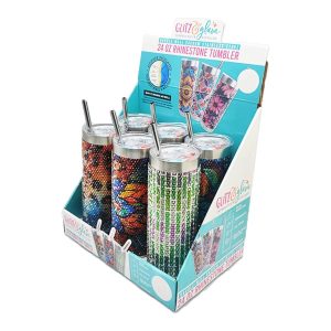 Insulated 24oz Tumbler Cup - Rhinestones