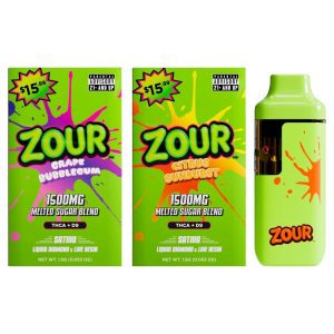 Zour Stash THC-A+D9 Melted Sugar Blend 1.5g Disposable PP*$15.99*