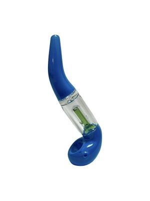 6" Sherlock Pipe w/ Percolator - Blue