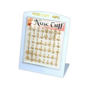Nose Cuff Gold Mini Display 48ct - Design A