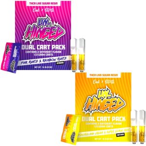 Cali Unhinged THC-A Live Sugar Resin 0.5g Dual Cart 2pk
