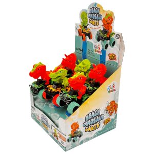 Kids Boom Beach Dinosaur Cart Candy Toy 6ct