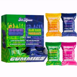 Ice Kream D9 THC + THC-P 2000mg Gummies 1pk 120ct Display