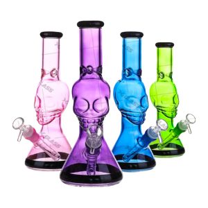 10" Skull Beaker Water Pipe