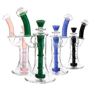 7" Clear Glass Water Pipe