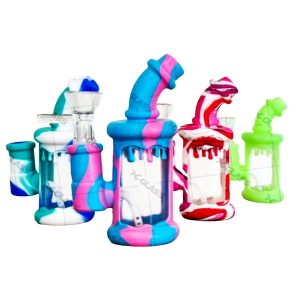 5" Drip Silicone Water Pipe - Assorted Color