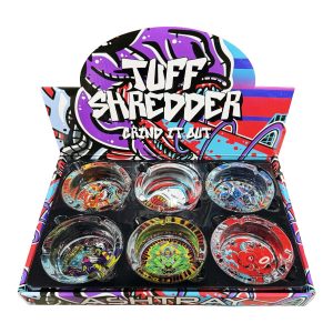 Tuff Shredder Grind It Out Glass Ashtray 6ct - #3