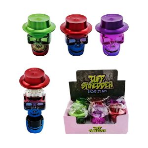 Tuff Shredder Grind It Out Grinder 6ct - Skull w/ Hat