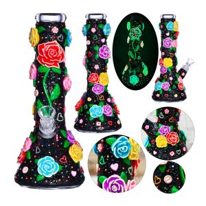 10" The Dark Rose Water Pipe
