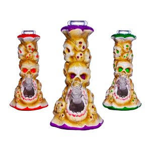 10.5" Skull Stack Water Pipe