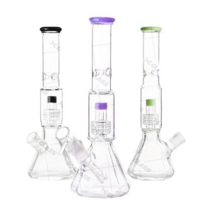 12" Heavy Clear Glass Water Pipe