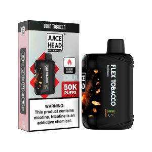 Juice Head Flex Tobacco Nicotine Control 50k Puffs Disposable 5ct