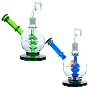 Tsunami 8" Shower Head Side Neck Dome Glass Water Pipe