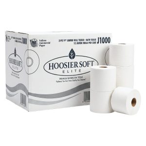 Hoosier 9" Jumbo Roll Soft Tissue 12ct