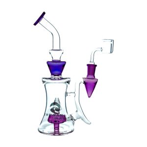 Tsunami 10" Shower Head Pyramid Glass Water Pipe