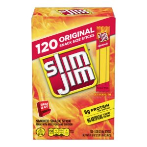 Slim Jim Meat Sticks 0.28oz 120ct 2/$1