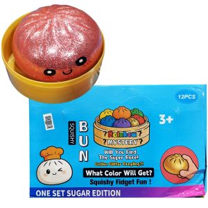 Bao Bun Sugar Edition Glitter Squishy Toy 12ct