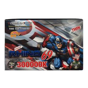 Rhino 69 300000K Captain America Double Male Enhancement 24ct