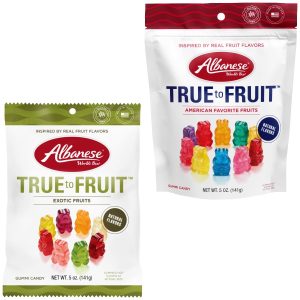 Albanese True To Fruit Gummi Candy 5oz 12ct
