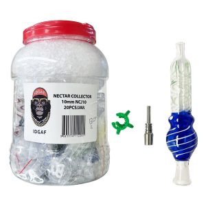 IDGAF 10mm Glass Nectar Collector 20ct Jar