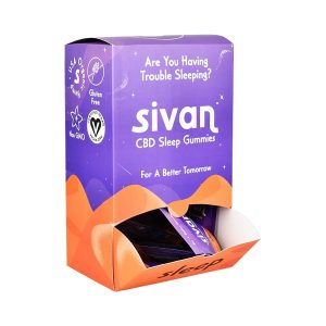 Sivan CBD Sleep W/ Melatonin 125MG Gummies 5PK 10CT Gravity Display - Watermelon
