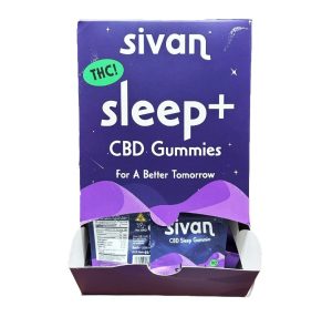 Sivan CBD Sleep+ 150mg Gummies 5pk 10ct Gravity Display - Strawberry