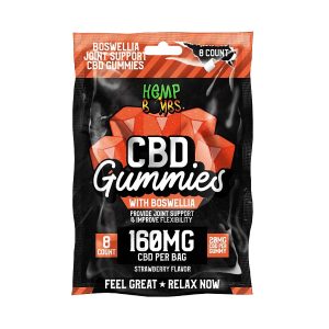 Hemp Bombs CBD 160mg Gummies 12pk - Boswellia Strawberry