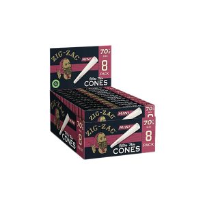 Zig-Zag Ultra Thin Mini 70mm Cones 8pk 18ct