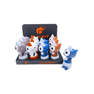 Clickit Mini Cartoon Rhino Torch 12ct