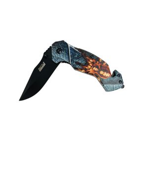 Battle Buddy Knives Spring Assist Knife - Brown Sprider On Leaf (Box 16)