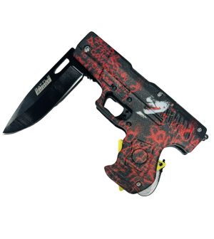 Battle Buddy Knives Spring Assist Gun Shaped Knife - Joker (Box 123)