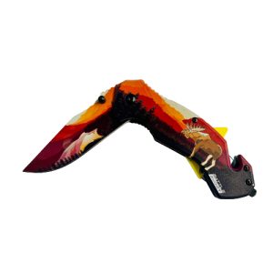 Battle Buddy Knives Spring Assist Knife - Moose Nature (Box 24)