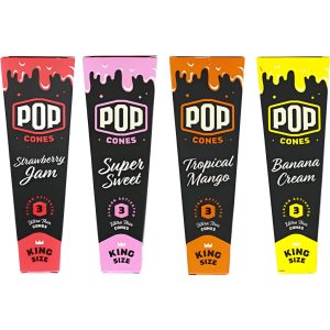 Pop Cones Unbleached King Cones 3pk 24ct