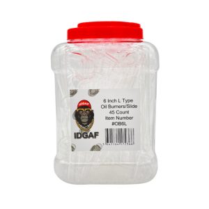 IDGAF 6'' L Type Oil Burner Slide 45ct Jar